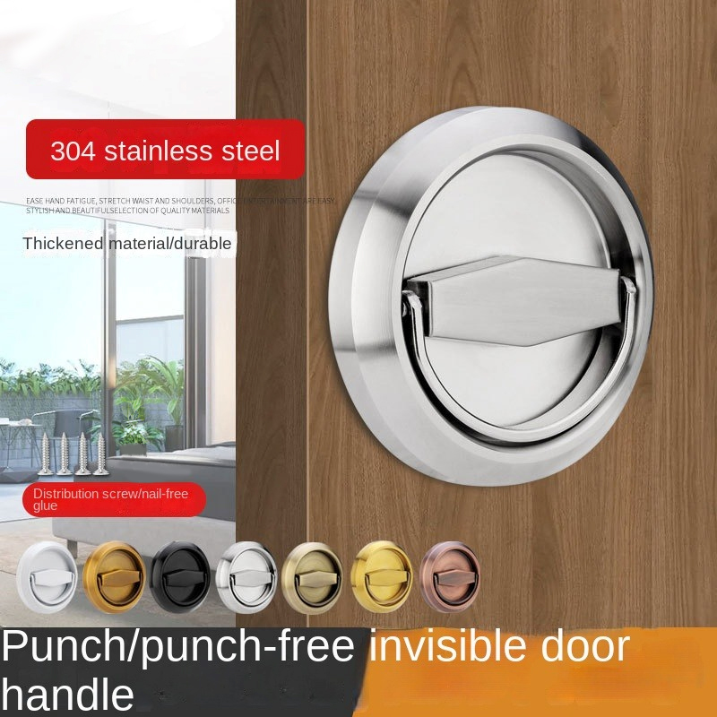 Furniture Hardware Restoration - Stainless Steel Hidden Cabinet Knobs and