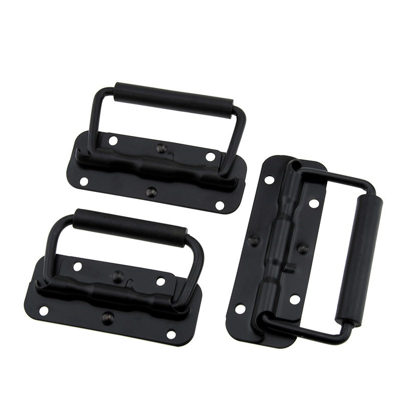 Furniture Hardware Restoration - 1Pcs Black Luggage Spring Handle Folding