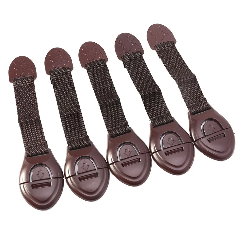 5pcs/lot Brown Cabinet Safety  - огляд і ціна Furniture Hardware Suppliers