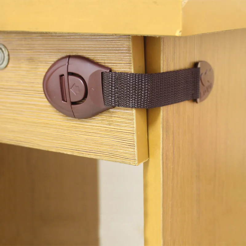 5pcs/lot Brown Cabinet Safety  - огляд і ціна Furniture Hardware Suppliers