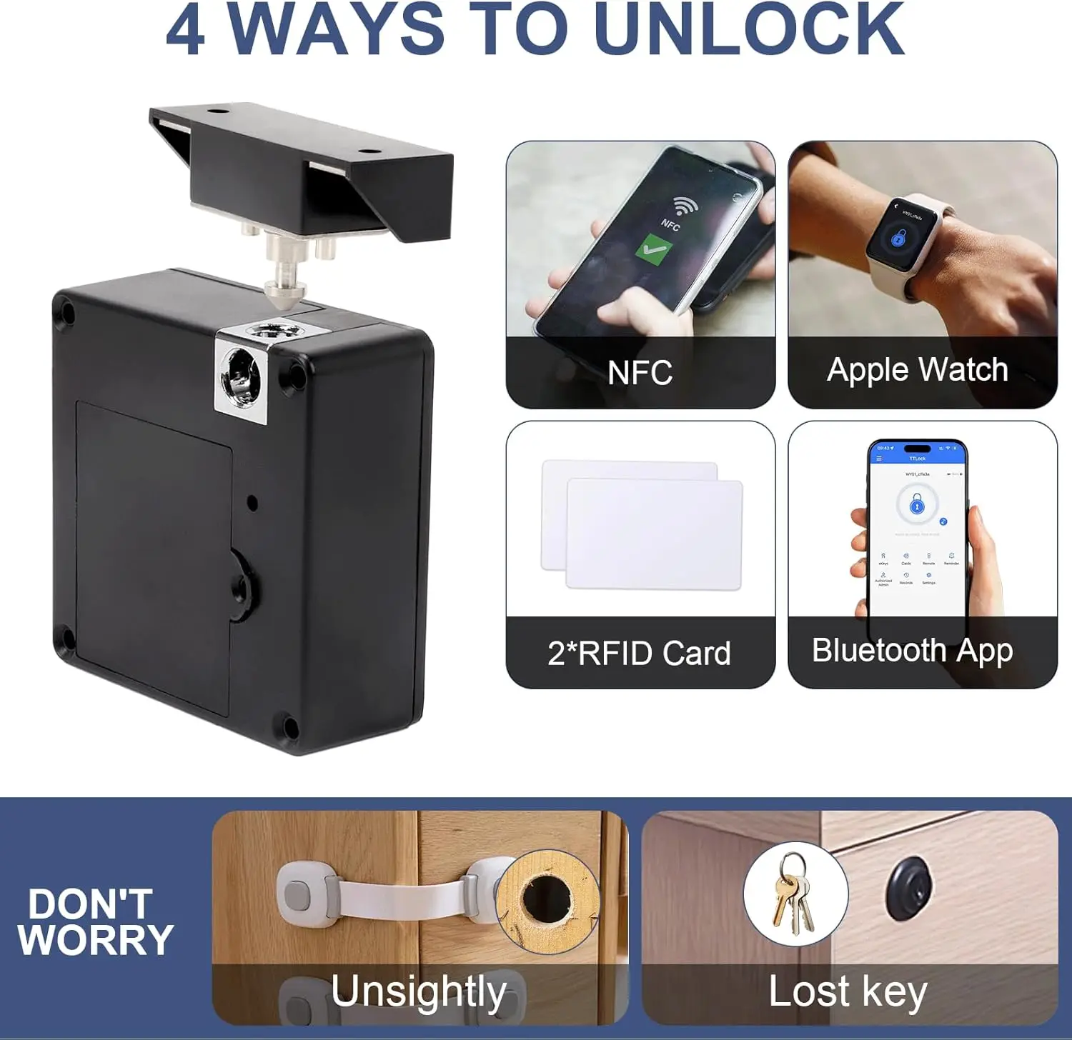 Mobile phone NFC smart locker  - огляд і ціна Furniture Hardware Locks