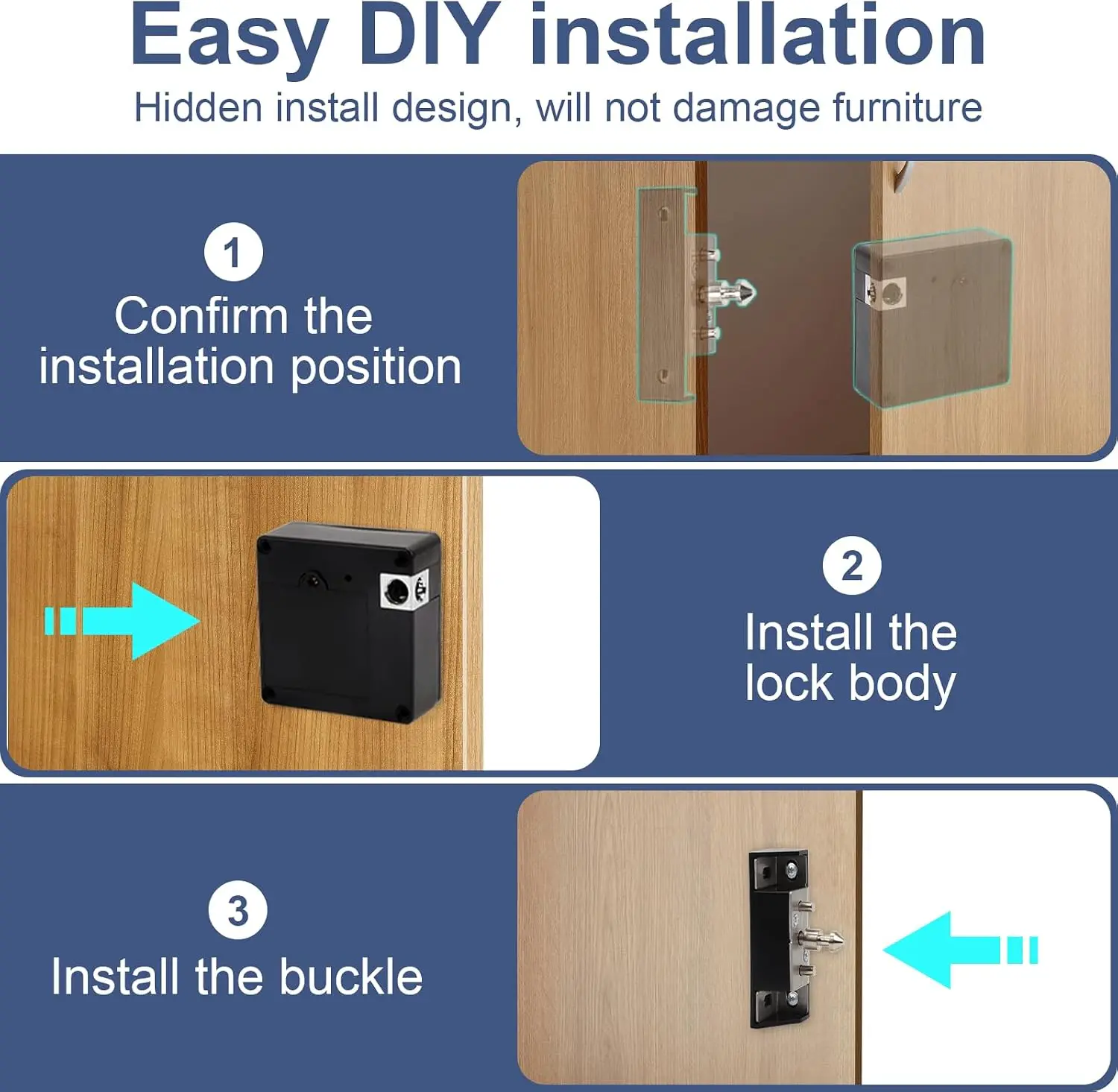Mobile phone NFC smart locker  - огляд і ціна Furniture Hardware Locks