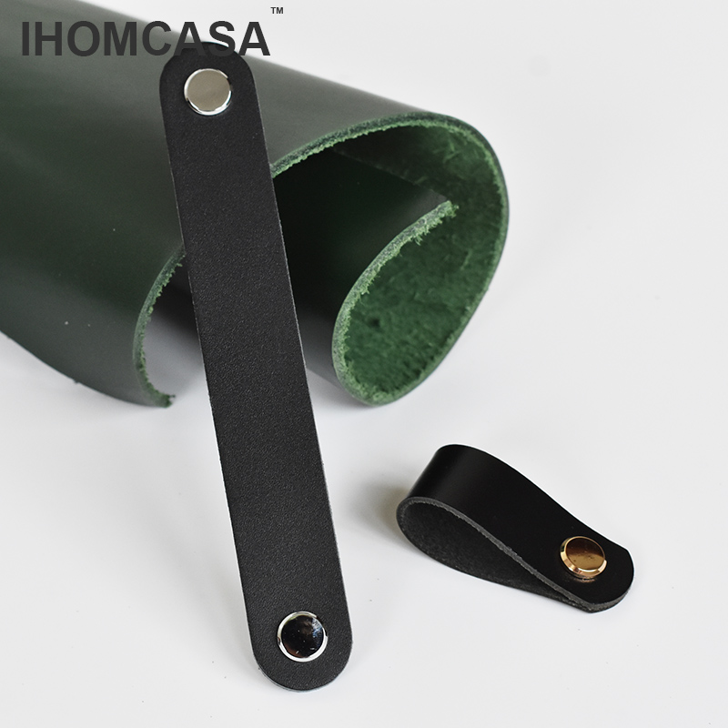 IHOMCASA Black Leather Knobs   - огляд і ціна Furniture Hardware Restoration