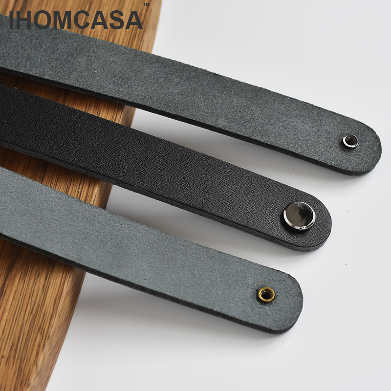 IHOMCASA Black Leather Knobs   - огляд і ціна Furniture Hardware Restoration