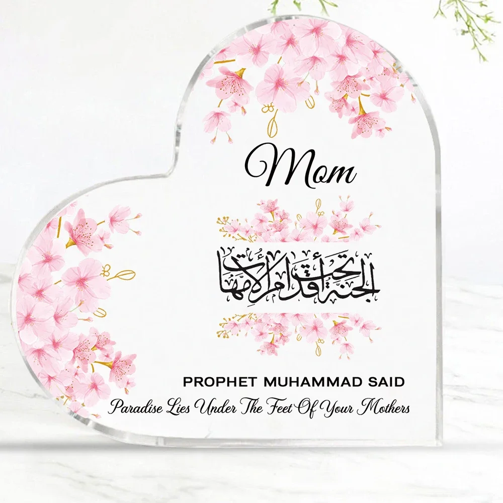 Heart Acrylic Desk Plaque Mom  - огляд і ціна Furniture Paradise & Hardware Ghaziabad