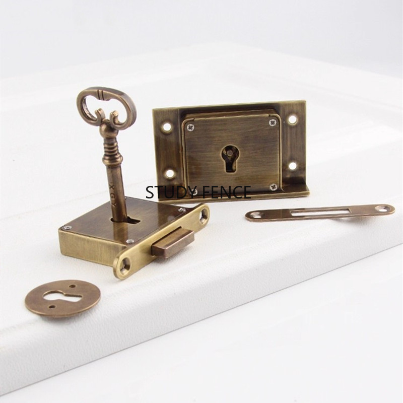 1PC Antique Metal Drawer Lock  - огляд і ціна Furniture Hardware Locks